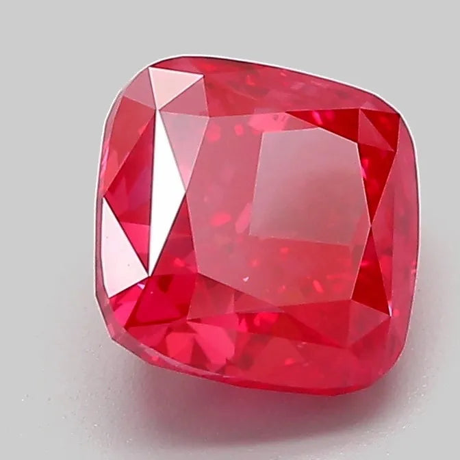 2.01ct Cushion modified Lab Grown Diamond (Colour Fancy Vivid Red, Clarity VVS2, IGI Certified)