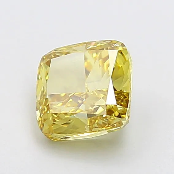 2.01ct Cushion modified Lab Grown Diamond (Colour Fancy Yellow, Clarity VVS2, IGI Certified)