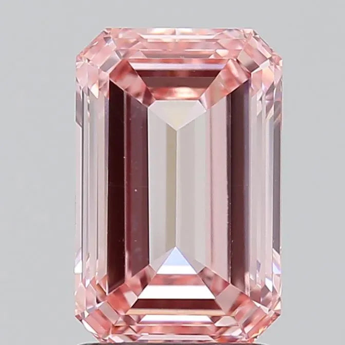 2.01ct Emerald Lab Grown Diamond (Colour Fancy Vivid Pink, Clarity VVS2, IGI Certified)