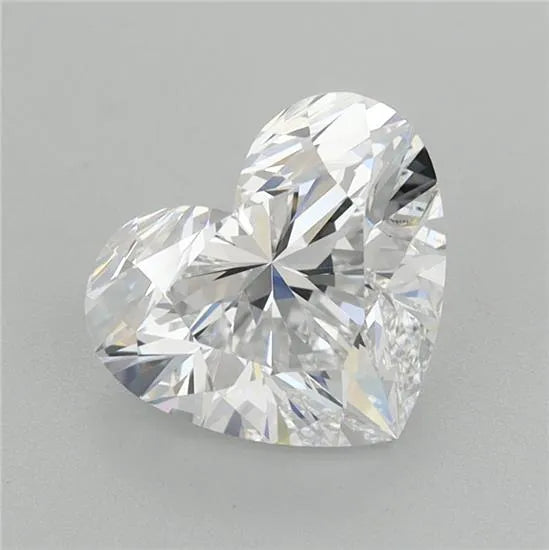 2.01ct Heart Lab Grown Diamond (Colour D, Clarity IF, IGI Certified)