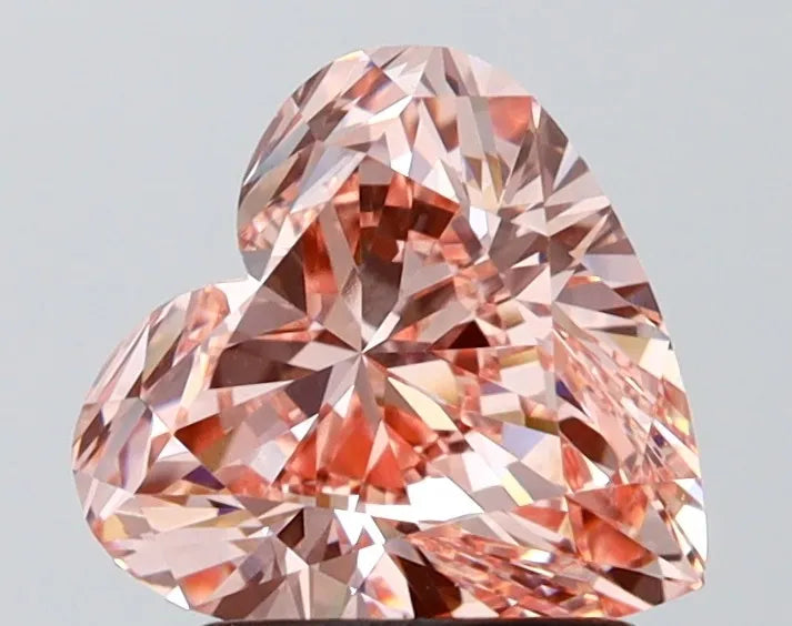 2.01ct Heart Lab Grown Diamond (Colour Fancy Intense Pink, Clarity VVS2, IGI Certified)