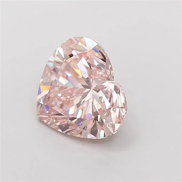 2.01ct Heart Lab Grown Diamond (Colour Fancy Light Brownish Pink, Clarity SI1, IGI Certified)