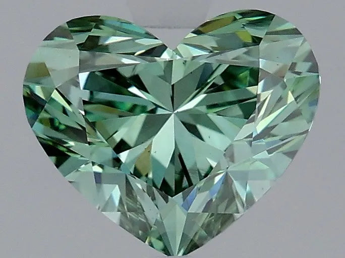 2.01ct Heart Lab Grown Diamond (Colour Fancy Vivid Green, Clarity VS2, IGI Certified)