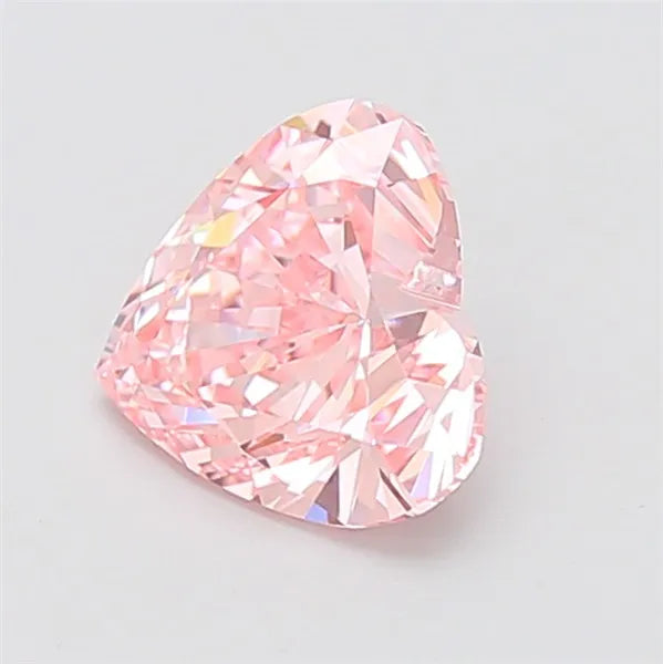 2.01ct Heart Lab Grown Diamond (Colour Fancy Vivid Pink, Clarity VVS2, IGI Certified)
