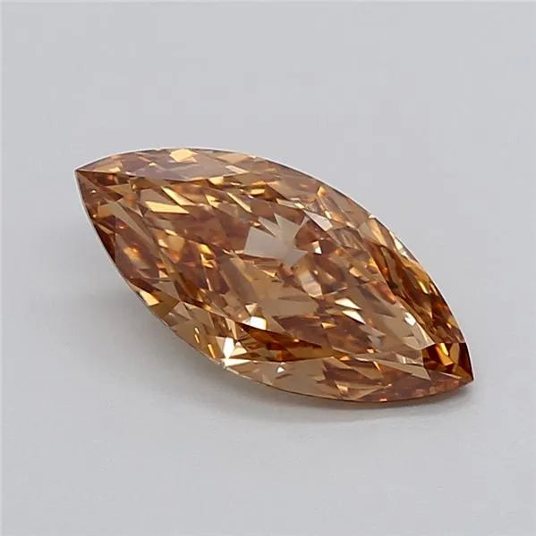 2.01ct Marquise Lab Grown Diamond (Colour Fancy Light Brown, Clarity VS1, IGI Certified)