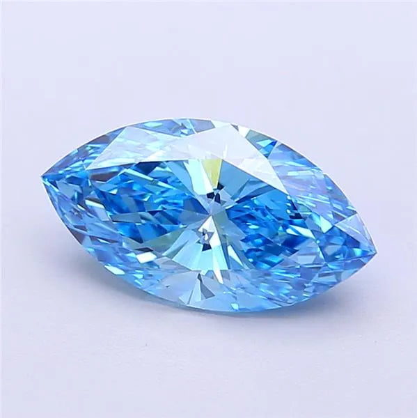 2.01ct Marquise Lab Grown Diamond (Colour Fancy Vivid Blue, Clarity VS2, IGI Certified)