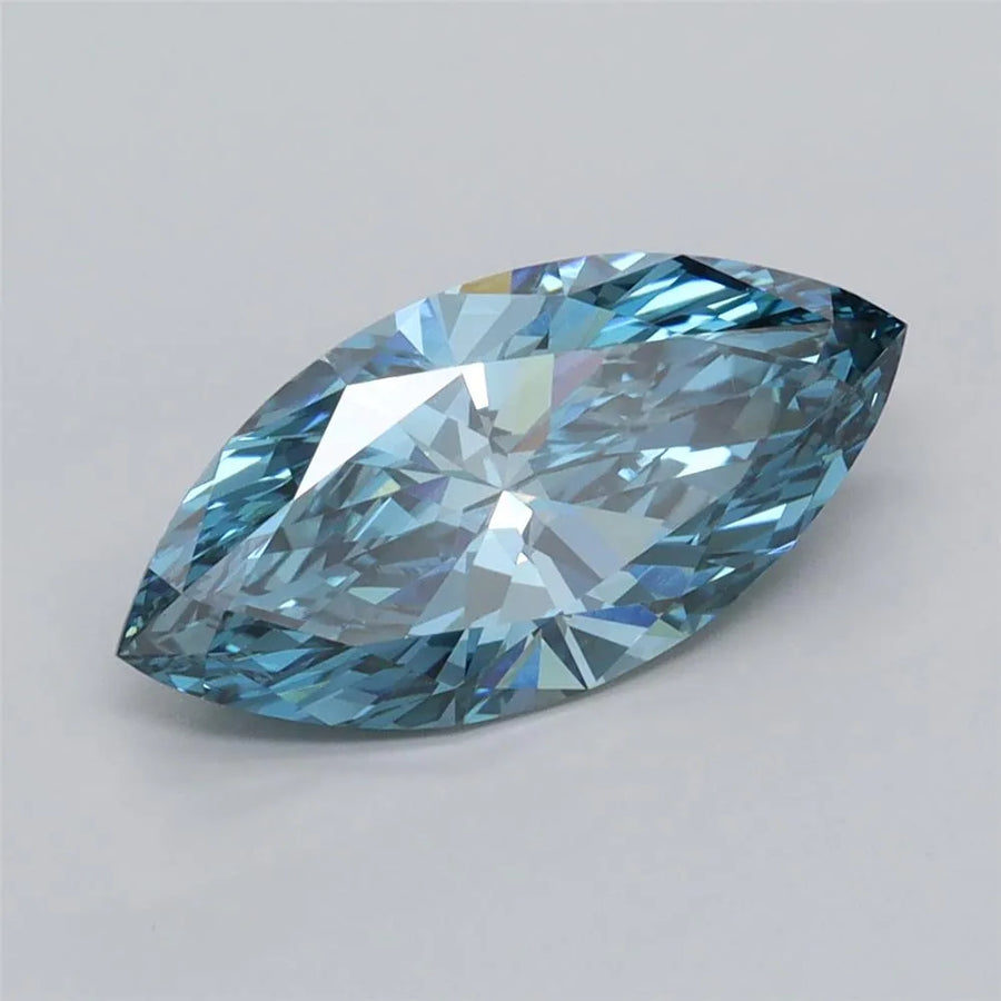 2.01ct Marquise Lab Grown Diamond (Colour Fancy Vivid Blue, Clarity VVS2, IGI Certified)