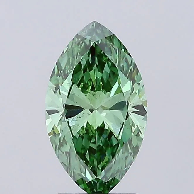 2.01ct Marquise Lab Grown Diamond (Colour Fancy Vivid Green, Clarity VS2, Cut EX, Uncertified)