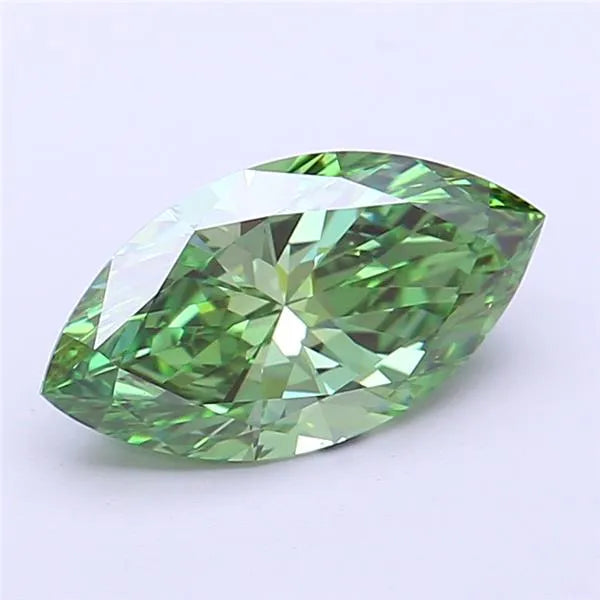 2.01ct Marquise Lab Grown Diamond (Colour Fancy Vivid Green, Clarity VS2, IGI Certified)