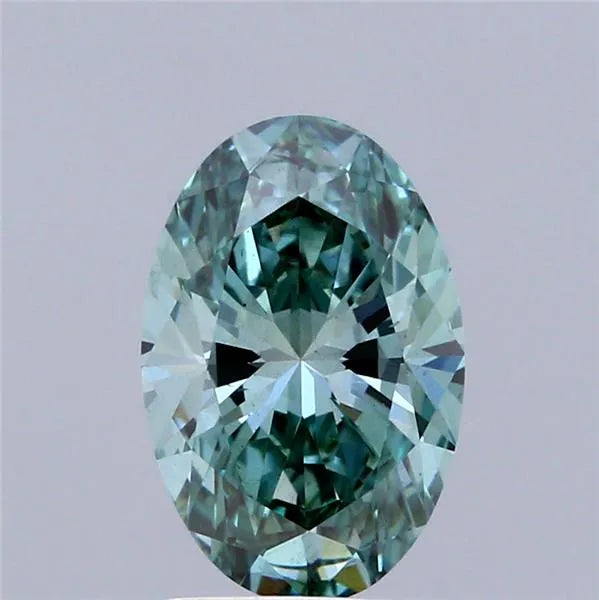 2.01ct Oval Lab Grown Diamond (Colour Fancy Vivid Green, Clarity SI1, IGI Certified)