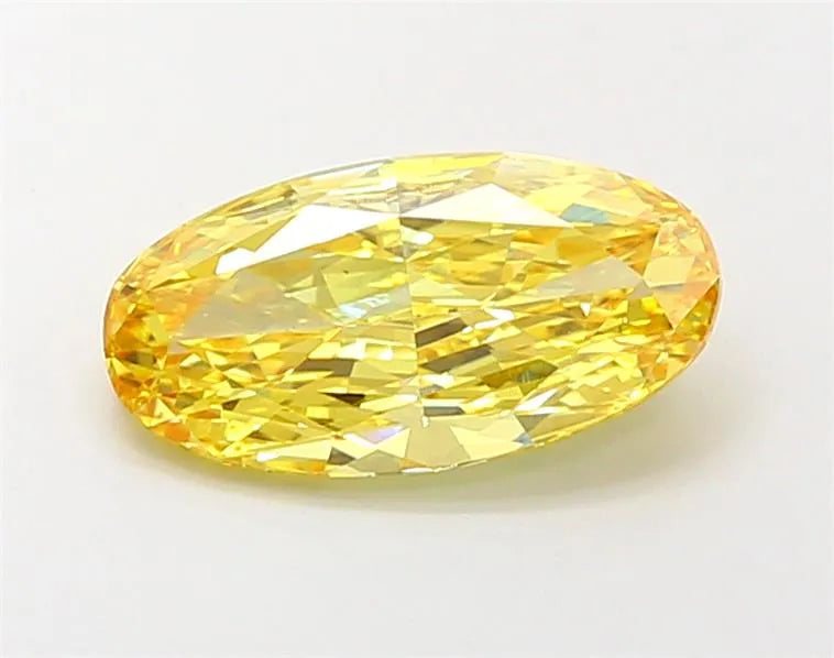 2.01ct Oval Lab Grown Diamond (Colour Fancy Vivid Yellow, Clarity VS1, IGI Certified)