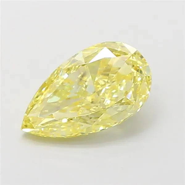 2.01ct Pear Lab Grown Diamond (Colour Fancy Intense Yellow, Clarity VS1, IGI Certified)
