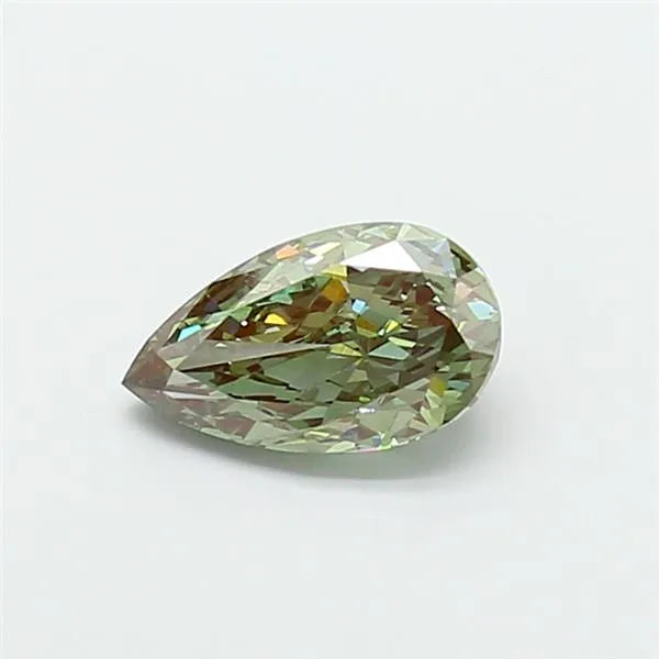 2.01ct Pear Lab Grown Diamond (Colour Fancy Vivid Green, Clarity VS1, IGI Certified)