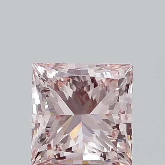 2.01ct Princess Lab Grown Diamond (Colour Fancy Pink, Clarity VS1, IGI Certified)