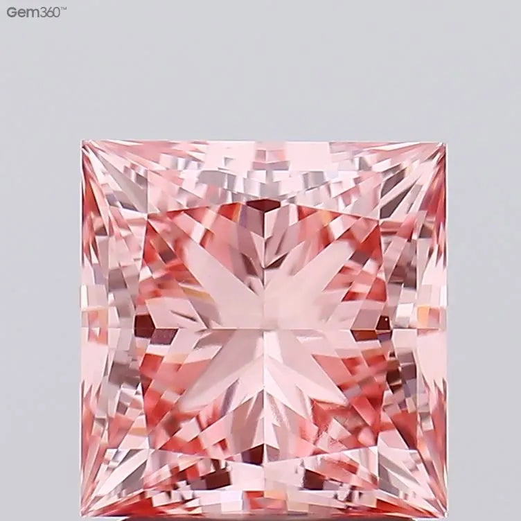 2.01ct Princess Lab Grown Diamond (Colour Fancy Vivid Pink, Clarity VVS2, IGI Certified)