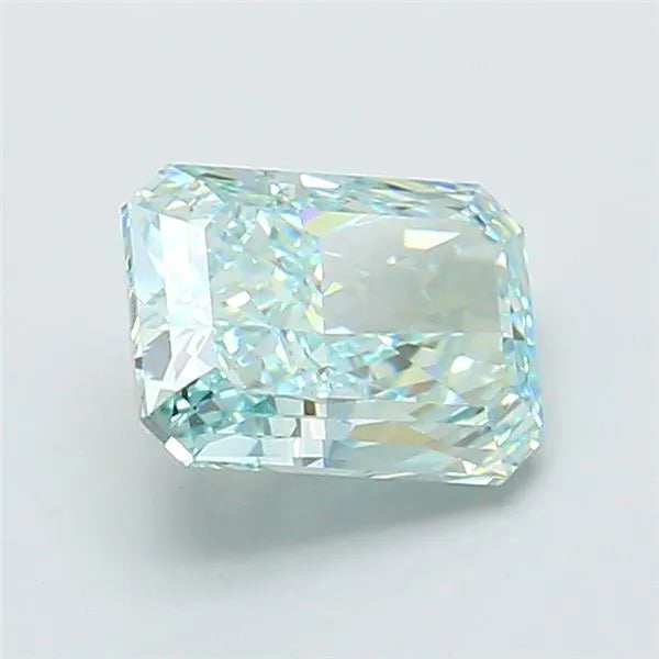 2.01ct Radiant Lab Grown Diamond (Colour Fancy Vivid Green Blue, Clarity VVS2, IGI Certified)