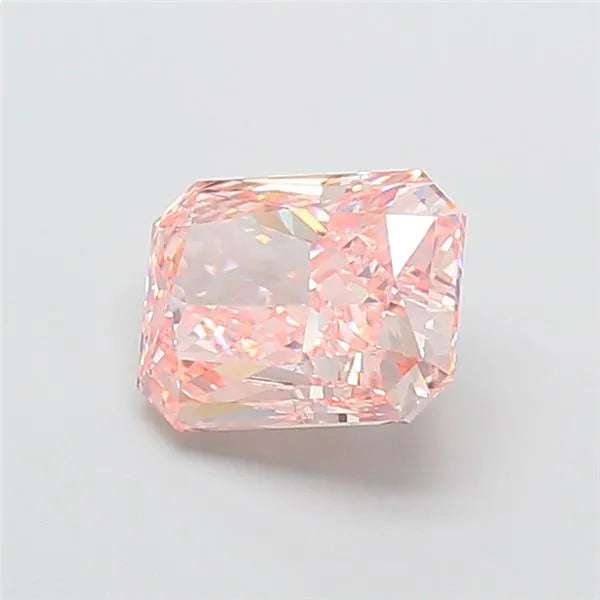 2.01ct Radiant Lab Grown Diamond (Colour Fancy Vivid Pink, Clarity VS1, IGI Certified)