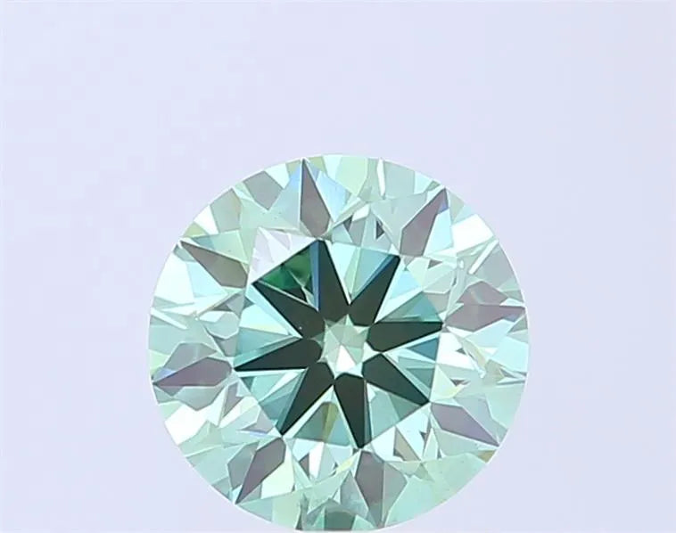 2.01ct Round Lab Grown Diamond (Colour Fancy Vivid Green, Clarity VS1, Cut EX, IGI Certified)