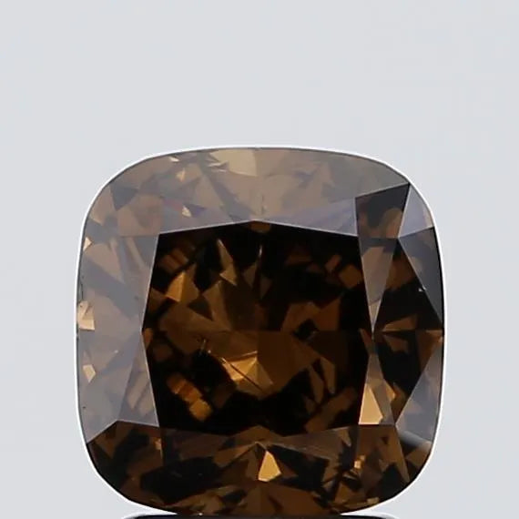 2.02ct Cushion modified Lab Grown Diamond (Colour Fancy Deep Brown, Clarity SI1, IGI Certified)
