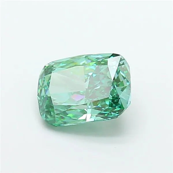 2.02ct Cushion modified Lab Grown Diamond (Colour Fancy Vivid Green, Clarity VVS1, IGI Certified)