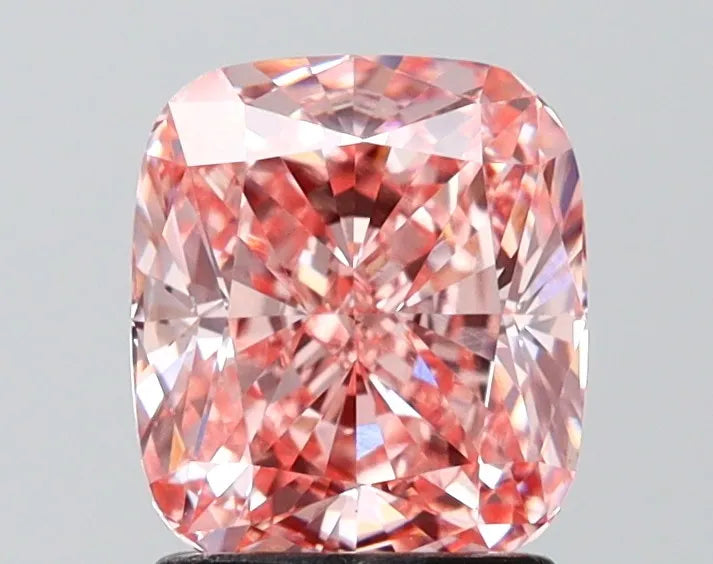 2.02ct Cushion modified Lab Grown Diamond (Colour Fancy Vivid Pink, Clarity VS1, IGI Certified)