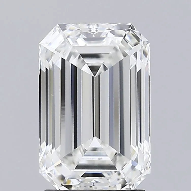 2.02ct Emerald Lab Grown Diamond (Colour F, Clarity VVS2, IGI Certified)