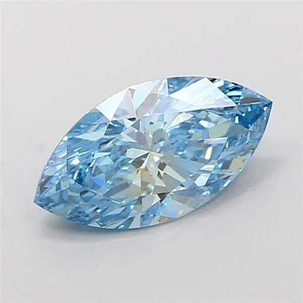 2.02ct Marquise Lab Grown Diamond (Colour Fancy Vivid Blue, Clarity VS1, IGI Certified)