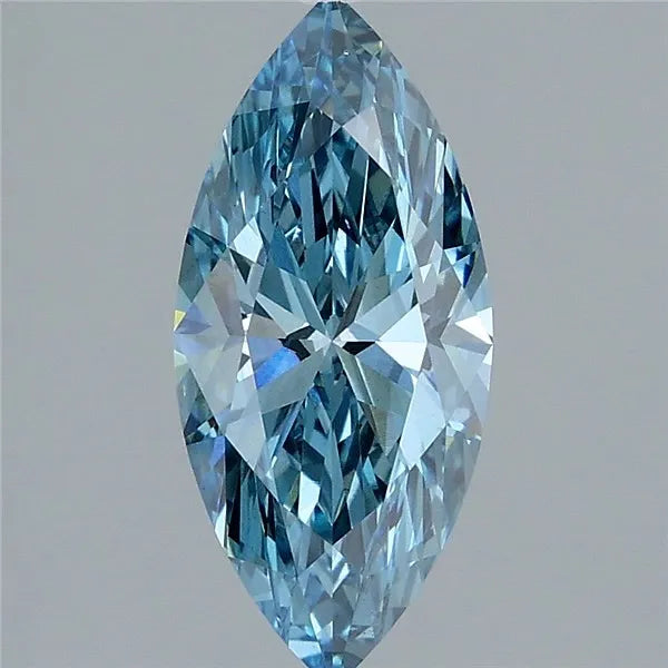 2.02ct Marquise Lab Grown Diamond (Colour Fancy Vivid Blue, Clarity VS1, IGI Certified)