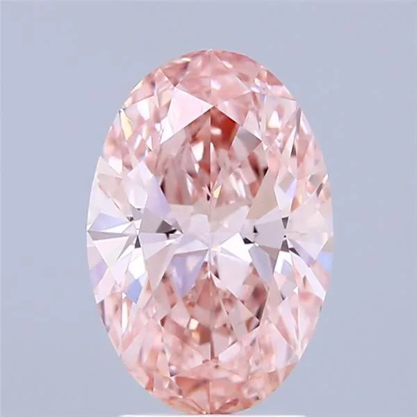 2.02ct Oval Lab Grown Diamond (Colour Fancy Intense Pink, Clarity VS1, IGI Certified)