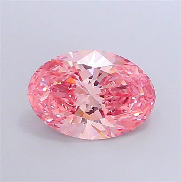 2.02ct Oval Lab Grown Diamond (Colour Fancy Vivid Pink, Clarity VS1, IGI Certified)