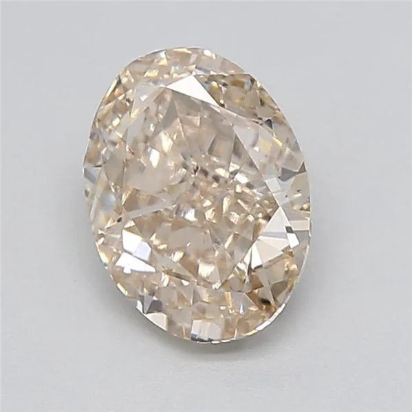 2.02ct Oval Lab Grown Diamond (Colour Very Light Brown, Clarity VVS2, IGI Certified)