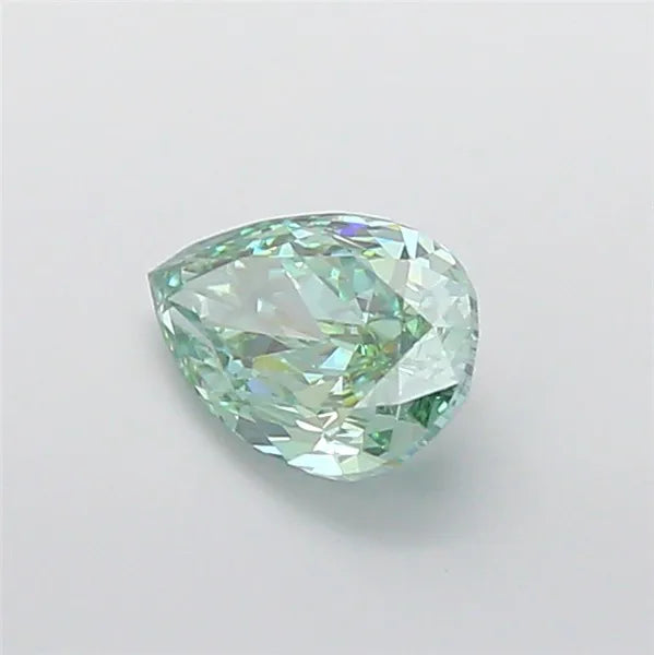 2.02ct Pear Lab Grown Diamond (Colour Fancy Vivid Green, Clarity VVS2, IGI Certified)