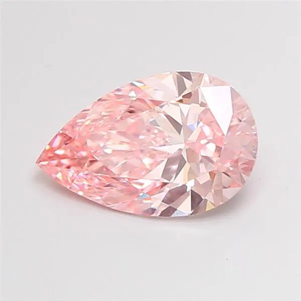 2.02ct Pear Lab Grown Diamond (Colour Fancy Vivid Pink, Clarity VS1, IGI Certified)