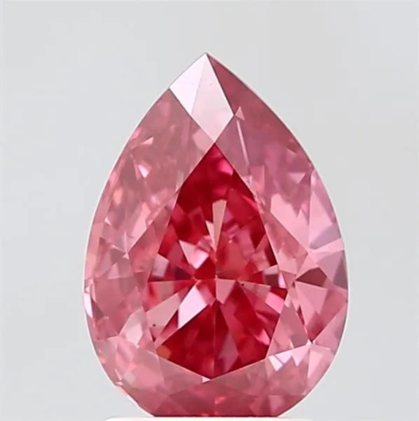 2.02ct Pear Lab Grown Diamond (Colour Pink, Clarity VS1, Uncertified)