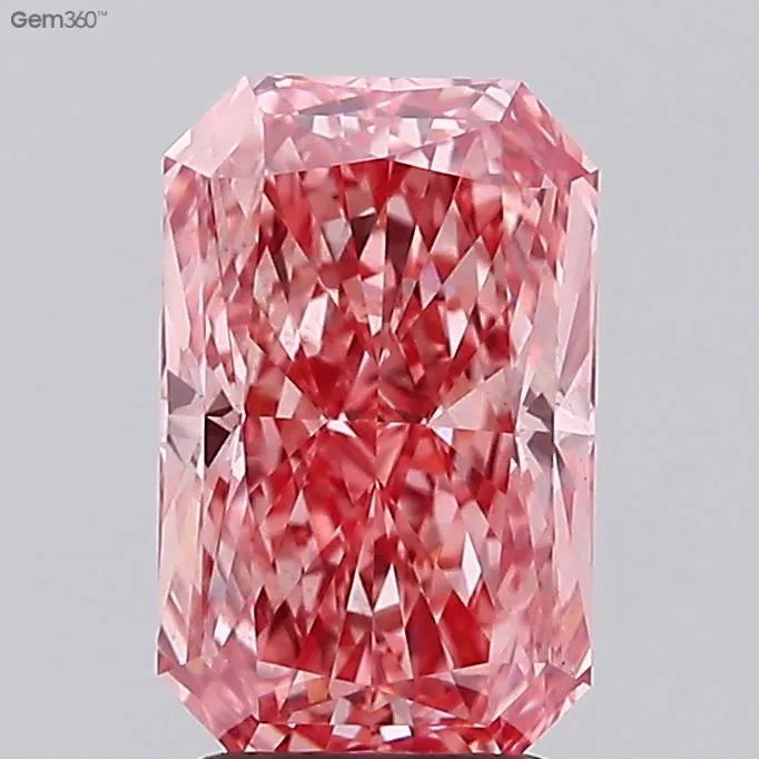 2.02ct Radiant Lab Grown Diamond (Colour Fancy Vivid Pink, Clarity VVS2, IGI Certified)