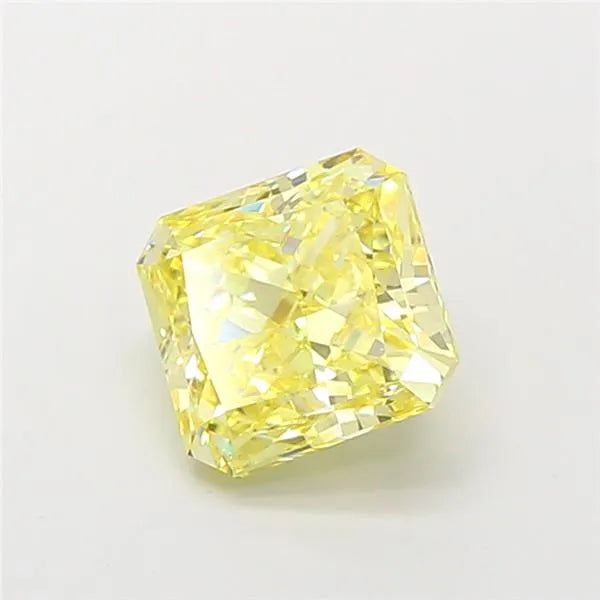 2.02ct Square radiant Lab Grown Diamond (Colour Fancy Intense Yellow, Clarity VS1, IGI Certified)