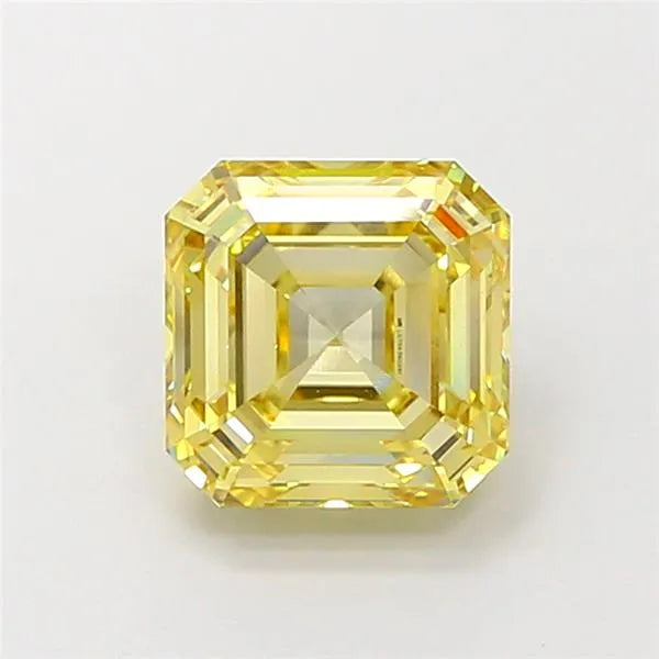 2.03ct Asscher Lab Grown Diamond (Colour Fancy Yellow, Clarity VVS2, IGI Certified)