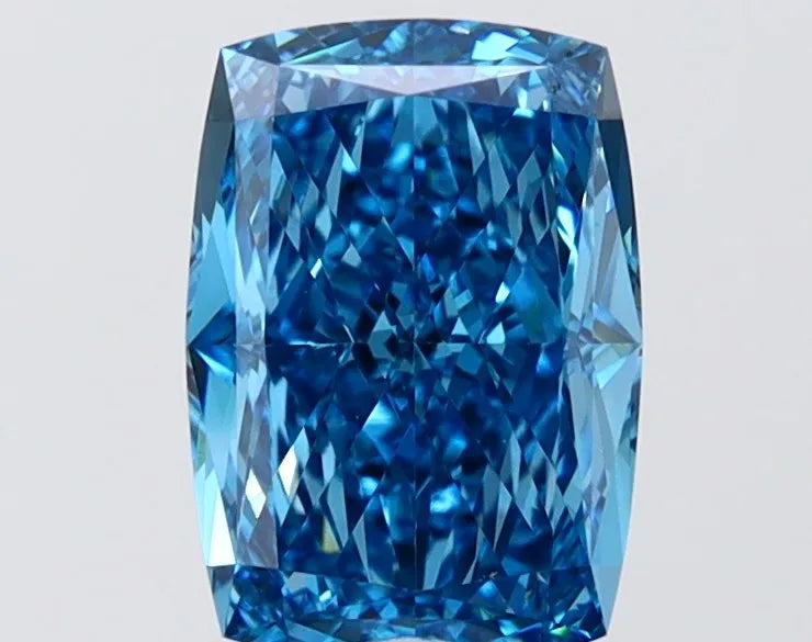 2.03ct Cushion modified Lab Grown Diamond (Colour Fancy Vivid Blue, Clarity VVS2, IGI Certified)