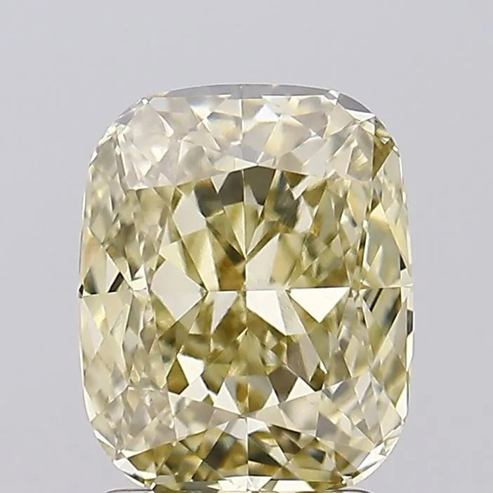 2.03ct Cushion modified Lab Grown Diamond (Colour Fancy Yellow, Clarity VVS2, IGI Certified)