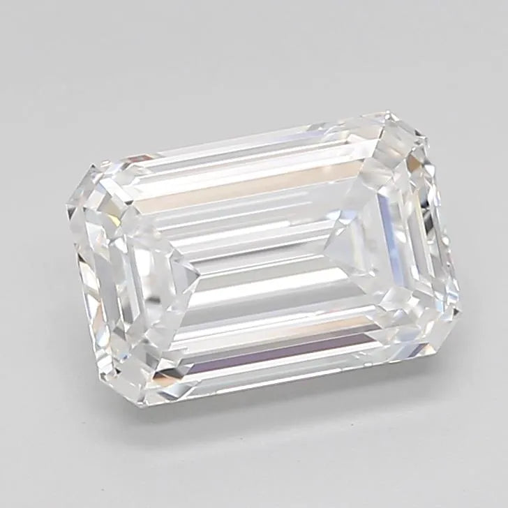 2.03ct Emerald Lab Grown Diamond (Colour D, Clarity IF, Cut EX, IGI Certified)
