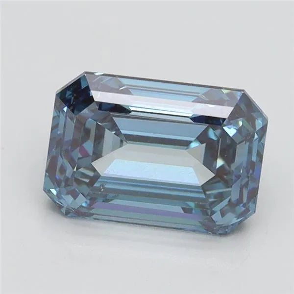 2.03ct Emerald Lab Grown Diamond (Colour Fancy Intense Blue, Clarity VS1, IGI Certified)