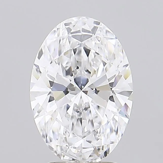 2.03ct Oval Lab Grown Diamond (Colour D, Clarity FL, Cut EX, IGI Certified)