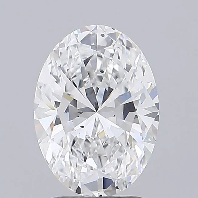 2.03ct Oval Lab Grown Diamond (Colour D, Clarity SI1, IGI Certified)