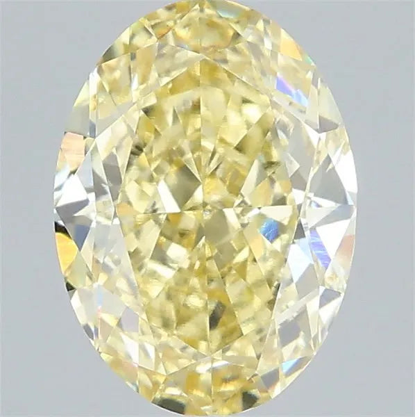 2.03ct Oval Lab Grown Diamond (Colour Fancy Intense Yellow, Clarity VVS2, IGI Certified)