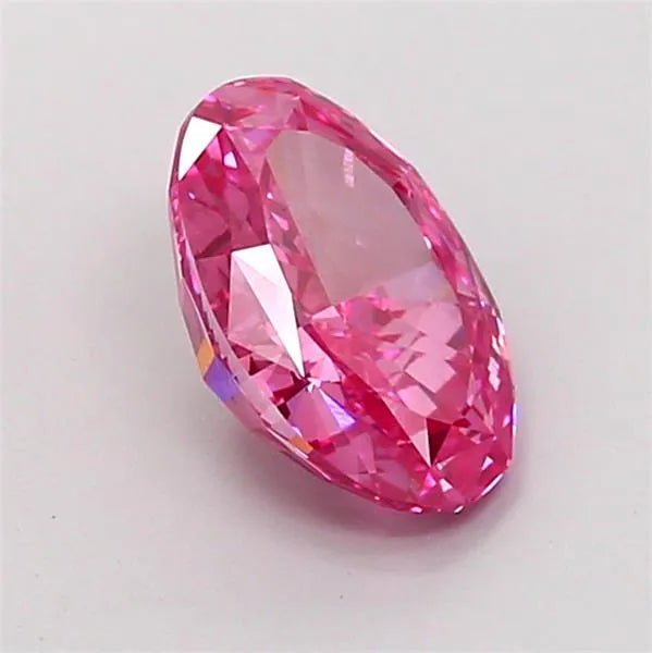 2.03ct Oval Lab Grown Diamond (Colour Fancy Vivid Pink, Clarity VS1, IGI Certified)