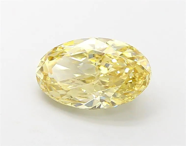 2.03ct Oval Lab Grown Diamond (Colour Fancy Yellow, Clarity VS1, Cut GD, IGI Certified)