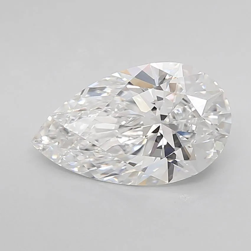 2.03ct Pear Lab Grown Diamond (Colour E, Clarity IF, Cut EX, IGI Certified)