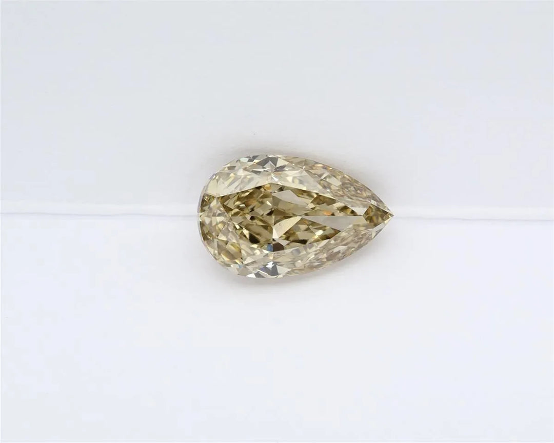 2.03ct Pear Lab Grown Diamond (Colour Fancy Gray Yellow, Clarity VVS2, IGI Certified)