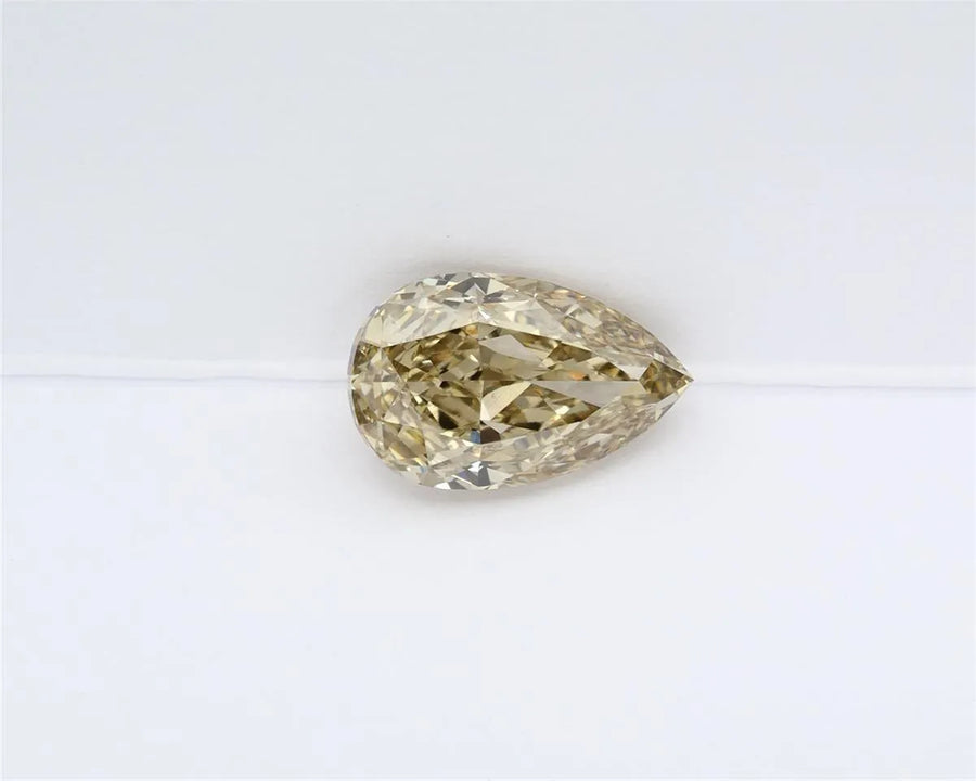 2.03ct Pear Lab Grown Diamond (Colour Fancy Gray Yellow, Clarity VVS2, IGI Certified)