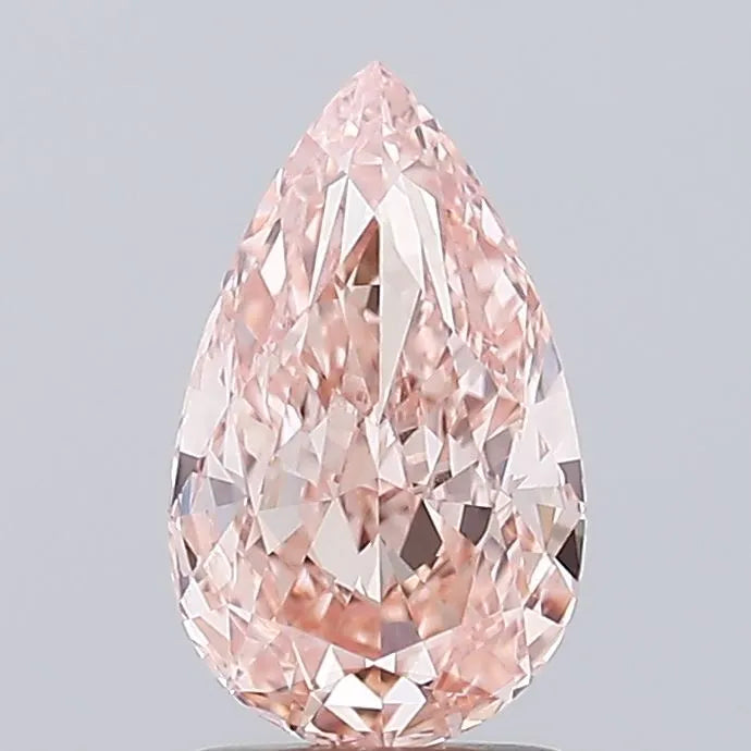 2.03ct Pear Lab Grown Diamond (Colour Fancy Intense Pink, Clarity VS1, IGI Certified)